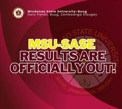 sase result 2019|Mindanao State University .